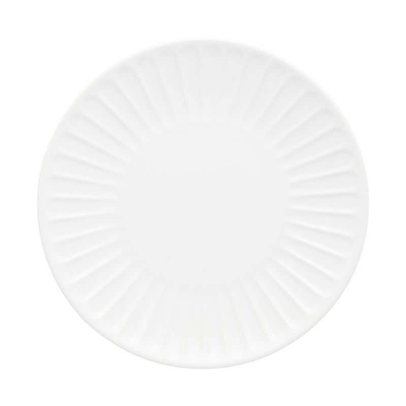 Conjunto-2-Pratos-para-Sobremesa-de-Ceramica-Colibri-Branco-19cm-Wolff