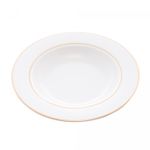 Conjunto-6-Pratos-Fundos-de-Porcelana-com-Borda-Dourada-Monaco-Branco-215cm-Wolff