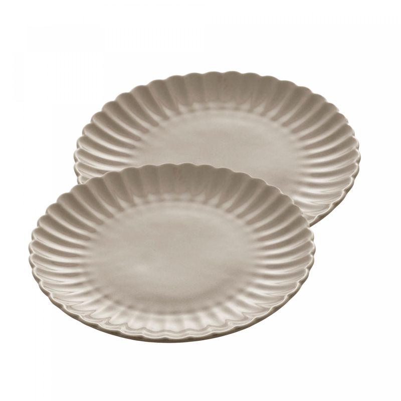 Conjunto-2-Pratos-Rasos-de-Porcelana-Petala-Areia-Matt-25-cm-Wolff