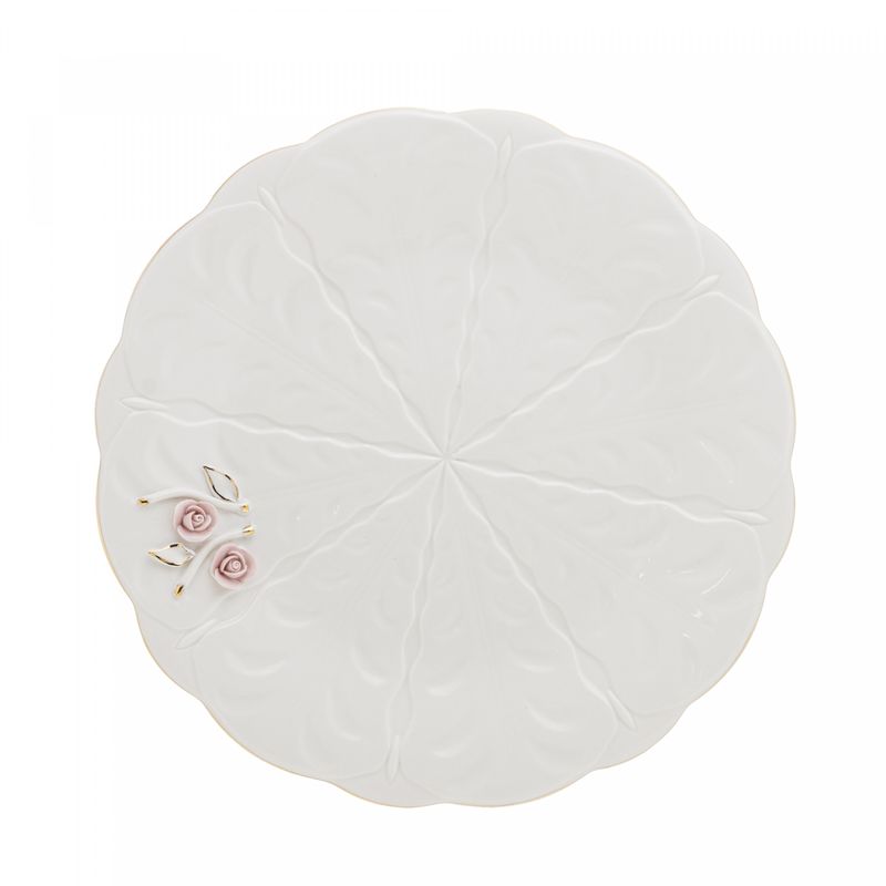 Prato-para-Sobremesa-de-Porcelana-Dubai-Preto-e-Dourado-21-cm-Wolff