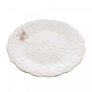Prato para Bolo de Porcelana Flower 30 cm - Wolff