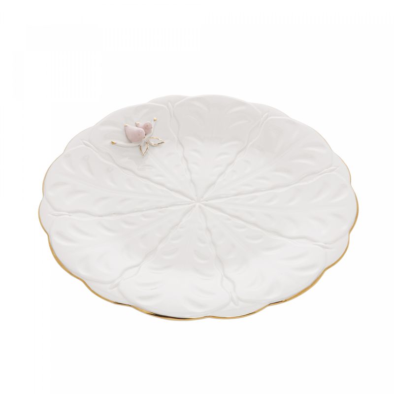 Prato-para-Bolo-de-Porcelana-Birds-30-cm-Wolff
