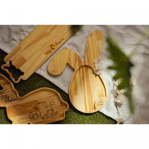 Petisqueira de Madeira Pinus New Easter 30cm x 25cm x 1,5cm - Woodart