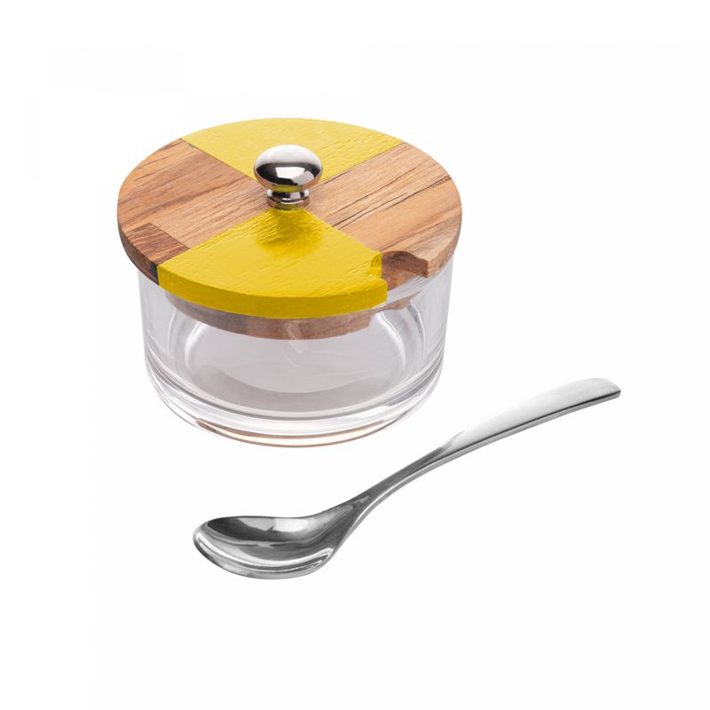 Acucareiro-de-Vidro-com-Tampa-de-Teca-Allegory-9cm-x-7cm-Wolff-Craft