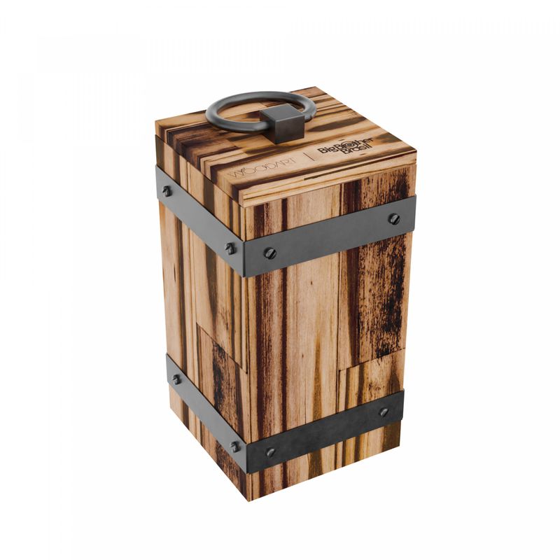 Pote-de-Madeira-Pinus-com-Alca-Argola-de-Aco-Inox-Grannus-195cm-x-10cm-x-10cm-Woodart