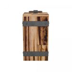 Pote-de-Madeira-Pinus-com-Alca-Argola-de-Aco-Inox-Grannus-195cm-x-10cm-x-10cm-Woodart