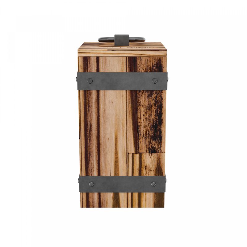 Pote-de-Madeira-Pinus-com-Alca-Argola-de-Aco-Inox-Grannus-195cm-x-10cm-x-10cm-Woodart