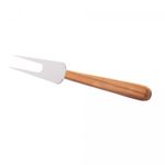 Conjunto-4-Talheres-para-Petiscos-de-Aco-Inox-com-Cabo-de-Madeira-Teca-15cm-x-15cm-Woodart