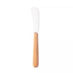 Conjunto-4-Talheres-para-Petiscos-de-Aco-Inox-com-Cabo-de-Madeira-Teca-15cm-x-15cm-Woodart