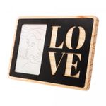 Porta-Retrato-de-Madeira-Pinus-Laqueado-Namorados-Preto-26cm-x-11cm-x-18cm-Woodart