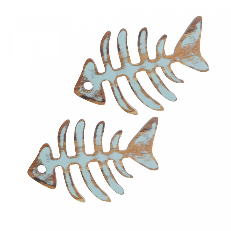 Conjunto-2-Descansos-para-Panela-em-Madeira-Teca-Peixe-Noronha-Azul-22cm-x-14cm-x-2cm-Wolff-Craft