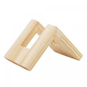 Porta Guardanapos de Madeira Pinus 15cm x 10cm x 9cm - Woodart