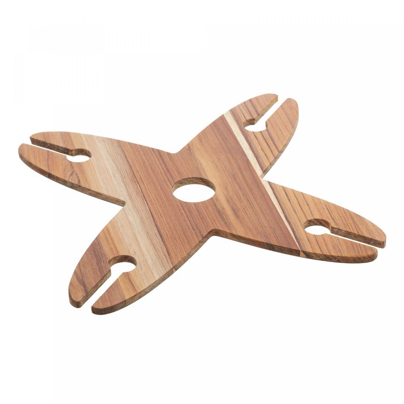 Suporte-para-4-Tacas-de-Madeira-Teca-23cm-x-23cm-x-1cm-Wolff-Craft