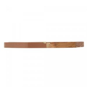 Petisqueira de Madeira com Friso Teca Vermont Terracota 30cm x 20cm x 2cm - Wolff Craft