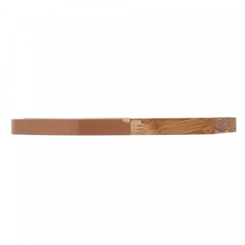 Petisqueira-de-Madeira-com-Friso-Teca-Vermont-Terracota-30cm-x-20cm-x-2cm-Wolff-Craft