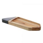 Petisqueira-de-Madeira-com-Friso-Teca-Vermont-Black-29cm-x-12cm-x-2cm-Wolff-Craft