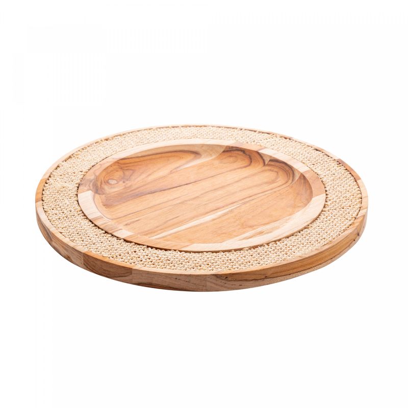 Sousplat-de-Madeira-com-Sisal-Teca-35cm-x-2cm-Wolff-Craft