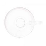 Conjunto-6-Xicaras-de-Cristal-de-Cha-com-Pires-de-Madeira-e-Aco-Inox-Teca-Champanhe-190ml-Wolff