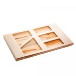 Petisqueira-de-Madeira-com-Aco-Inox-Teca-Champanhe-455cm-x-30cm-Wolff-Craft