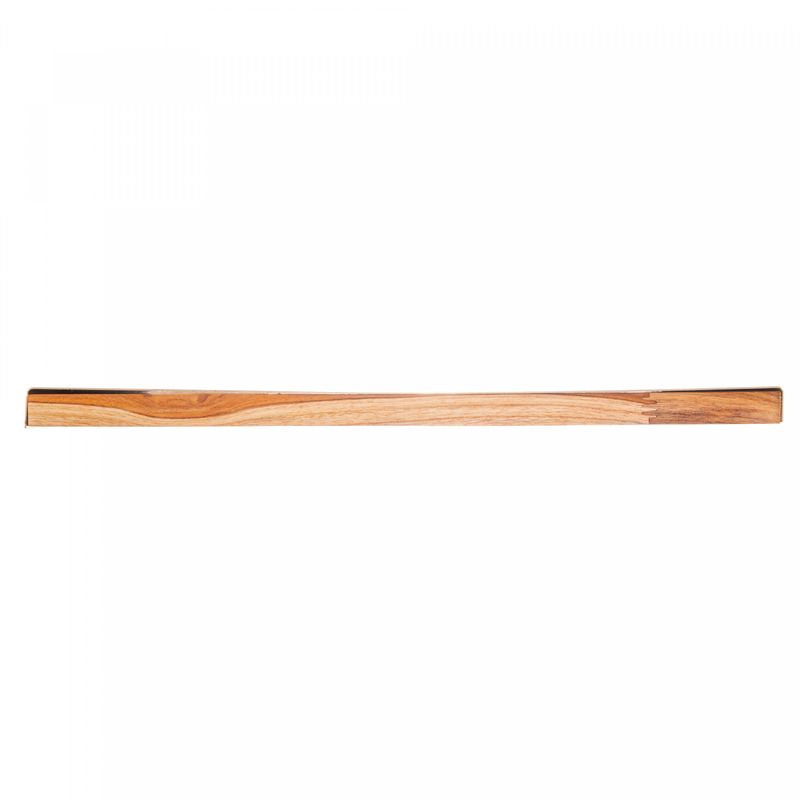 Petisqueira-de-Madeira-com-Aco-Inox-Teca-Champanhe-455cm-x-30cm-Wolff-Craft