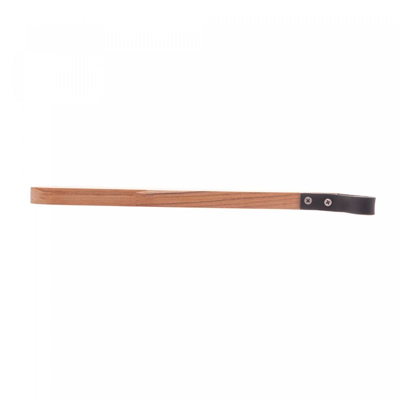 Tabua-de-Madeira-com-Alca-em-Couro-Teca-33cm-x-24cm-x-2cm-Wolff-Craft