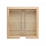 Porta-Guardanapo-de-Madeira-com-Fundo-Sisal-e-Aramado-com-Clipe-Pinus-21cm-x-21cm-x-4cm-Woodart
