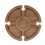Petisqueira-de-Madeira-com-Suporte-para-Taca-Teca-37cm-x-16cm-Woodart