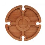 Petisqueira-de-Madeira-com-Suporte-para-Taca-Liptus-37cm-x-16cm-Woodart