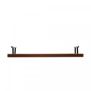 Bandeja de Madeira com Alça Preta Liptus 45cm x 25cm x 7cm - Woodart
