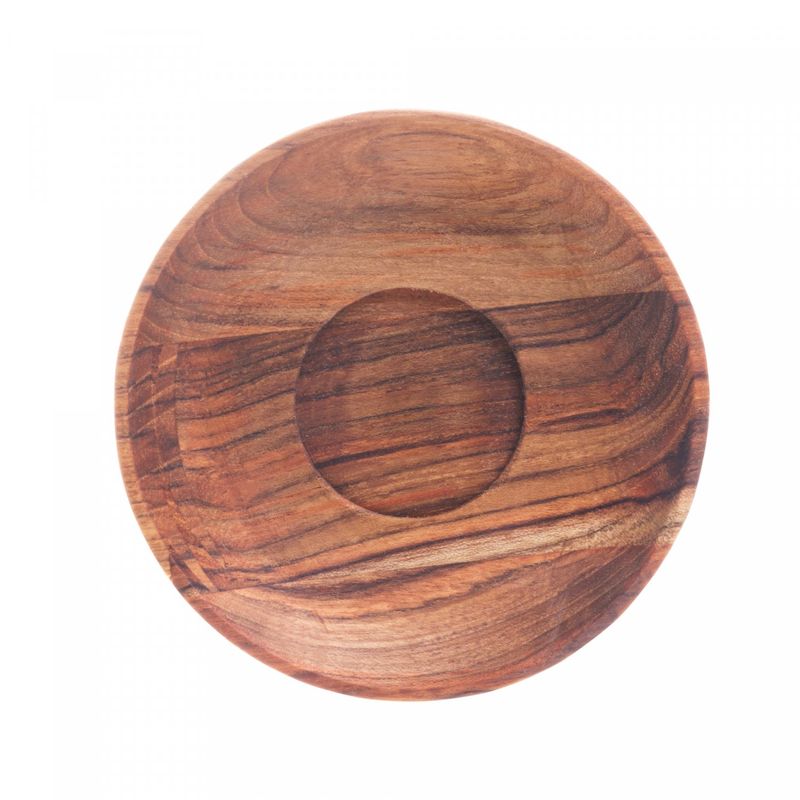 Conjunto-6-Xicaras-de-Cha-de-Cristal-com-Pires-em-Madeira-Teca-190ml-Woodart