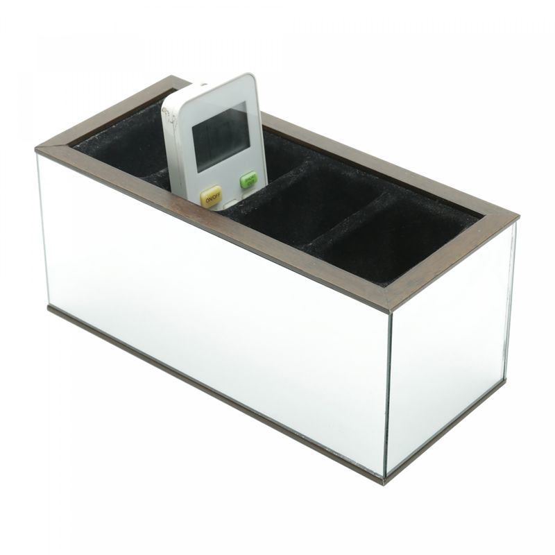 Porta-Controle-de-Madeira-4-Divisorias-com-Espelho-23cm-x-11cm-x-10cm-Woodart