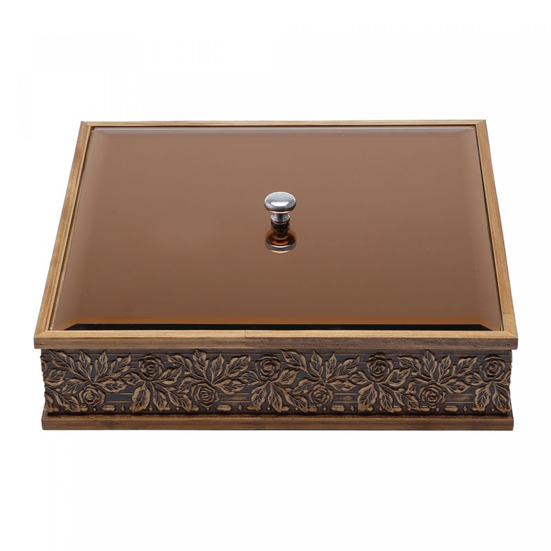 Caixa-de-Madeira-com-Tampa-em-Vidro-Bisote-Acobreado-Flores-26cm-x-26cm-x-75cm-Woodart