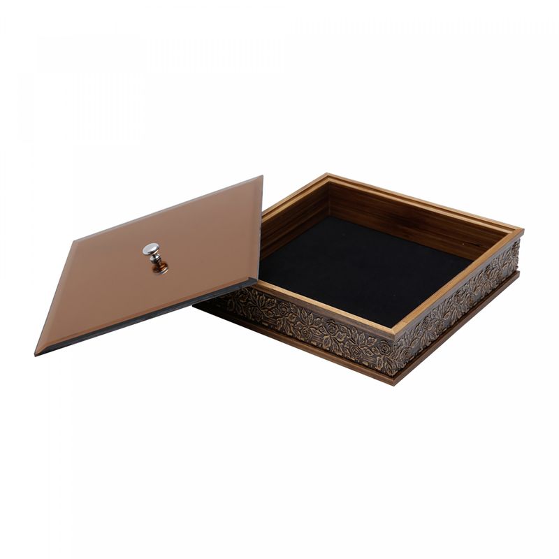 Caixa-de-Madeira-com-Tampa-em-Vidro-Bisote-Acobreado-Flores-26cm-x-26cm-x-75cm-Woodart
