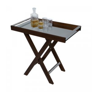 Aparador de Madeira com Espelho Naturals 80cm x 46cm x 74cm - Woodart