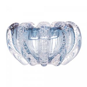 Centro de Mesa de Vidro Italy Azul 16cm x 8cm - Lyor