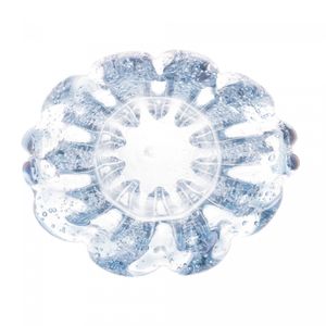 Vaso de Vidro Italy Azul 15cm x 12cm x 12cm - Lyor