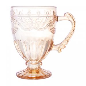 Xícara de Cristal Ecológico Imperial Âmbar Metalizado 190ml - Lyor