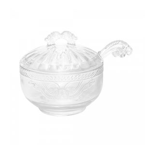 Açucareiro de Cristal Ecológico com Colher Imperial 12cm x 11,5cm - Lyor