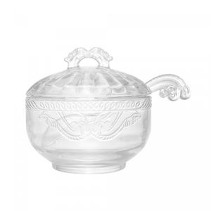 Açucareiro de Cristal Ecológico com Colher Imperial 12cm x 11,5cm - Lyor
