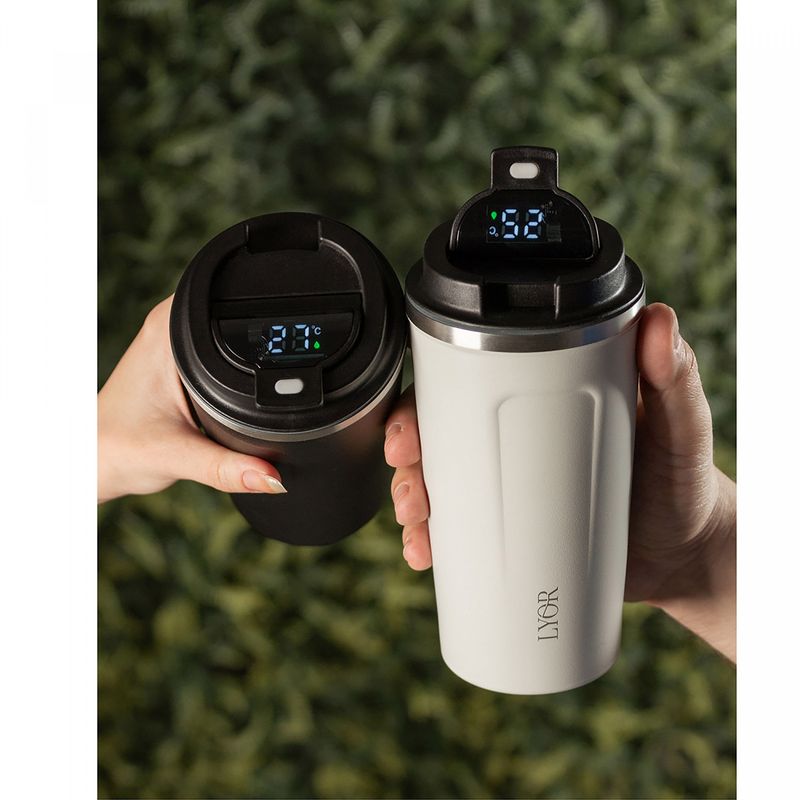 Copo-Termico-de-Aco-Inox-Parede-Dupla-com-Tampa-e-Termometro-Motion-Preto-500ml-Lyor