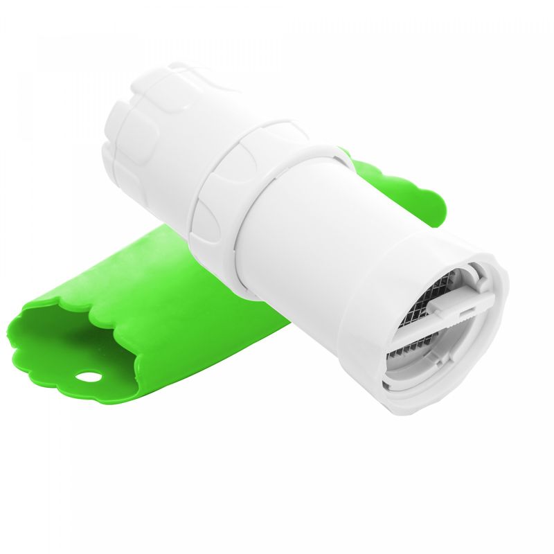 Moedor-para-Alho-de-Plastico-com-Descascador-de-Silicone-Branco-5cm-x-5cm-x-135cm-Lyor