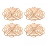 Conjunto-4-Porta-Copos-de-Fibra-Natural-Flor-Palm-10cm-Lyor