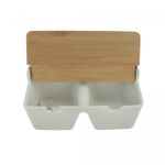 Saleiro-de-Mesa-com-2-Divisorias-de-Ceramica-e-Tampa-de-Bambu-e-Colher-Bianco-20cm-x-9cm-Lyor