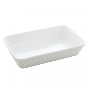 Refratário de Porcelana Línea Branco 20,5cm x 15,5cm x 5cm - Lyor