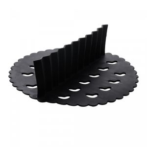 Tapete Protetor com Divisória de Silicone para Air Fryer Redondo Preto 18cm x 18cm x 5,5cm - Lyor