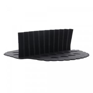 Tapete Protetor com Divisória de Silicone para Air Fryer Redondo Preto 18cm x 18cm x 5,5cm - Lyor