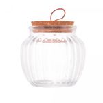 Pote-de-Vidro-com-Tampa-de-Rolha-e-Puxador-Classic-600ml-Lyor