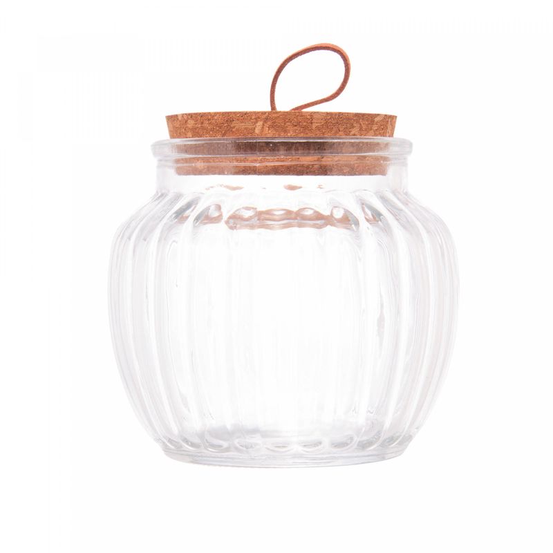 Pote-de-Vidro-com-Tampa-de-Rolha-e-Puxador-Classic-600ml-Lyor