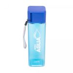 Garrafa-Squeeze-Quadrada-de-Poliestireno-Translucida-Azul-450ml-Lyor