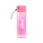 Garrafa-Squeeze-Quadrada-de-Poliestireno-Translucida-Rosa-450ml-Lyor